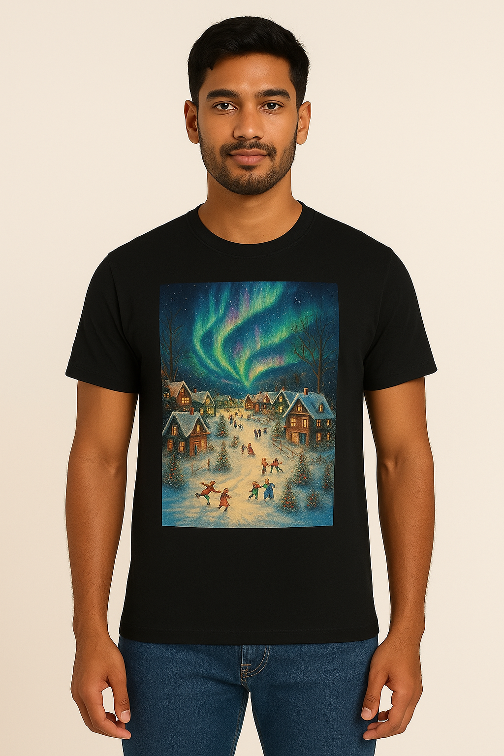 Northern Lights Christmas Tee (Unisex)