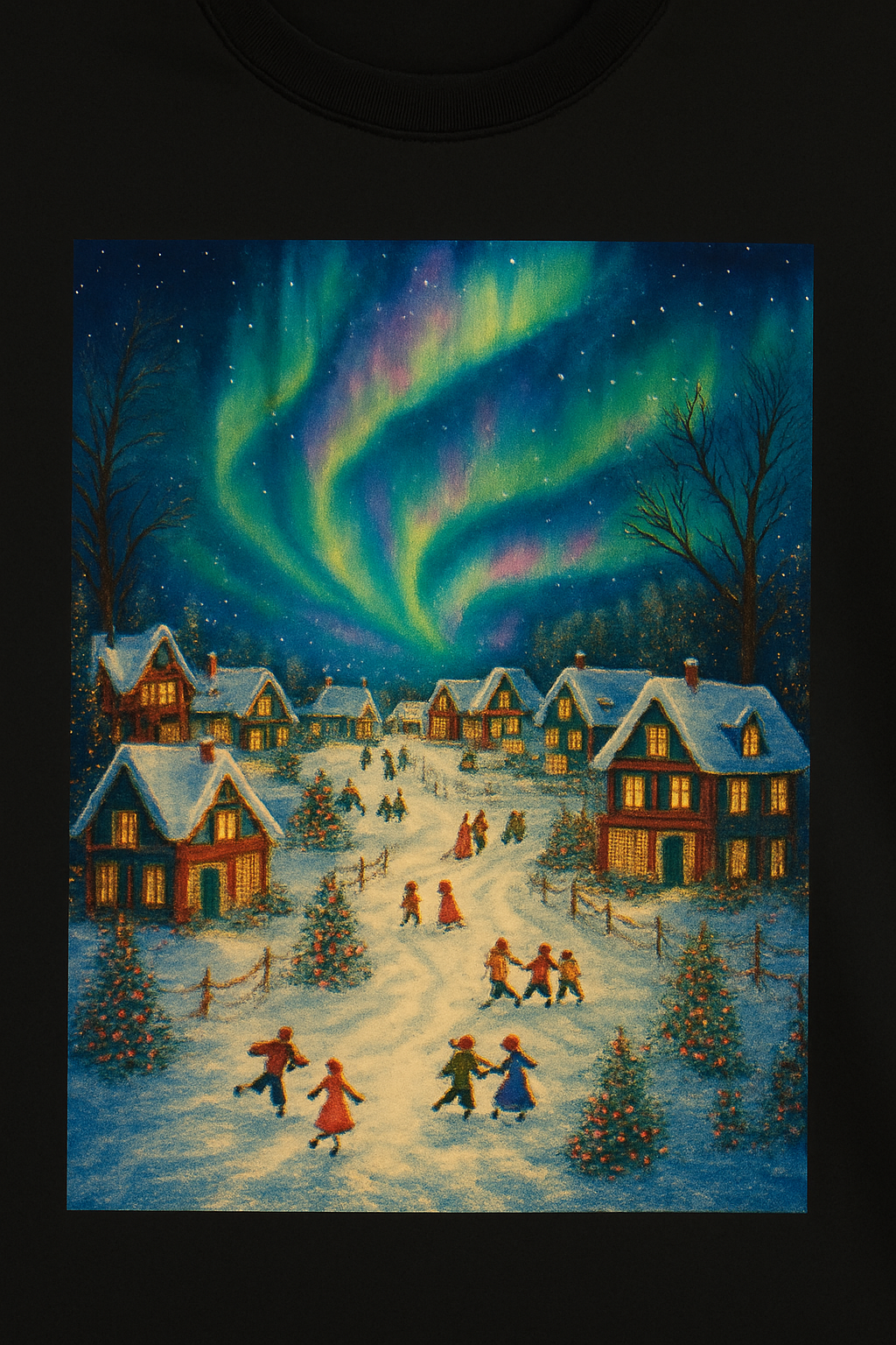 Northern Lights Christmas Tee (Unisex)